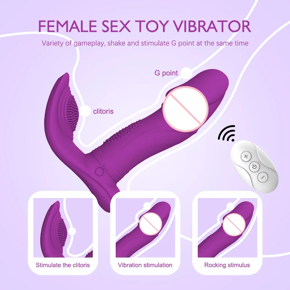 Dildos g-spot vibrador para mulheres controle sem fio 10 velocidades anal vaginal clitóris estímulo wearable sexy fidget brinquedos