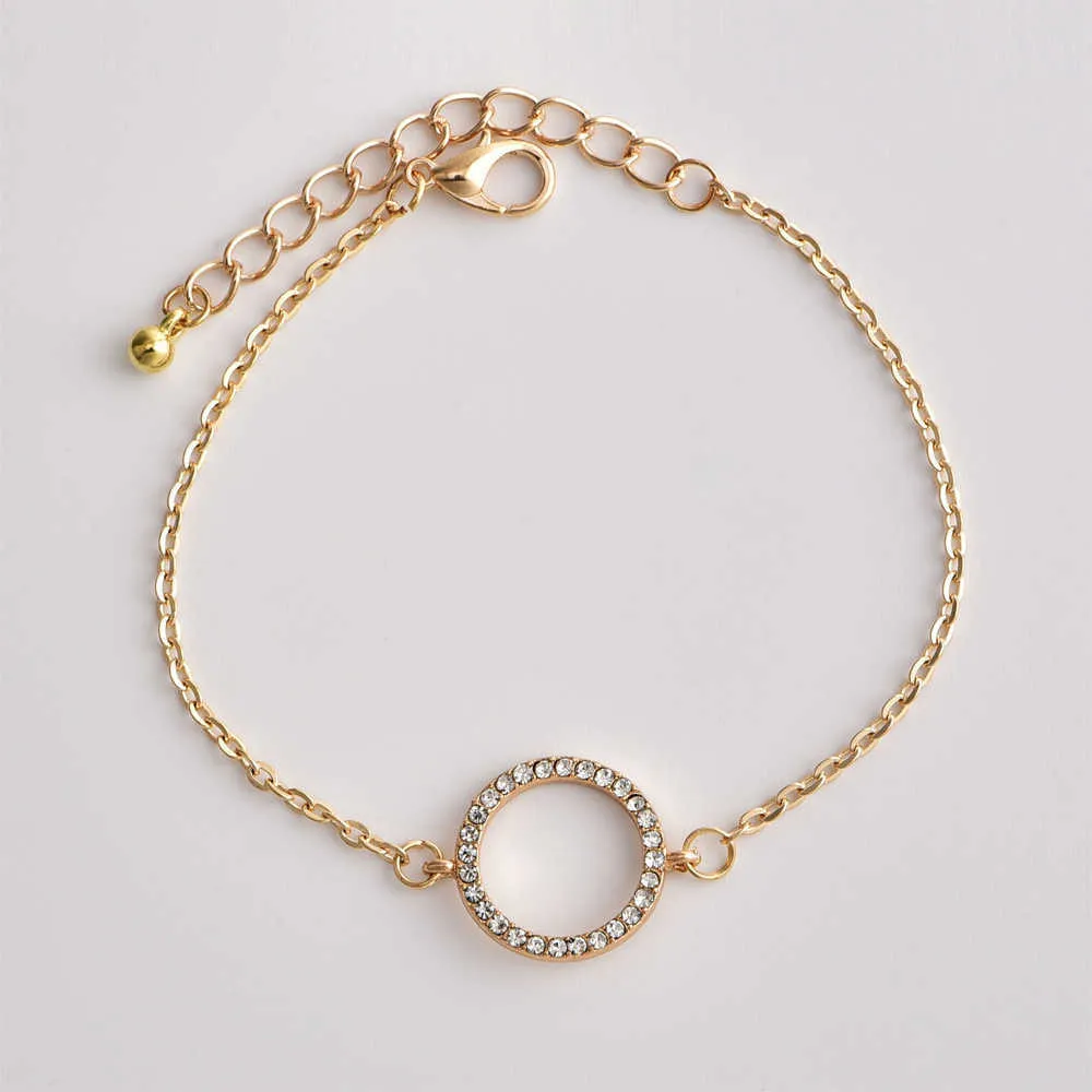 / set Populaire Mode Bohème Feuille Zircon Cercle Bracelet Charme Ouvert Femmes Bracelet Simple Bijoux Accessoires Combinaison Q0719