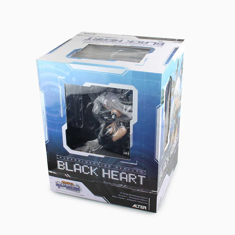 Anime Hyperdimension Neptunia Black Heart Noire Neptune 17 Scale Battle PVC Action Action Figure Toldible Toy Doll Gift Q07235010