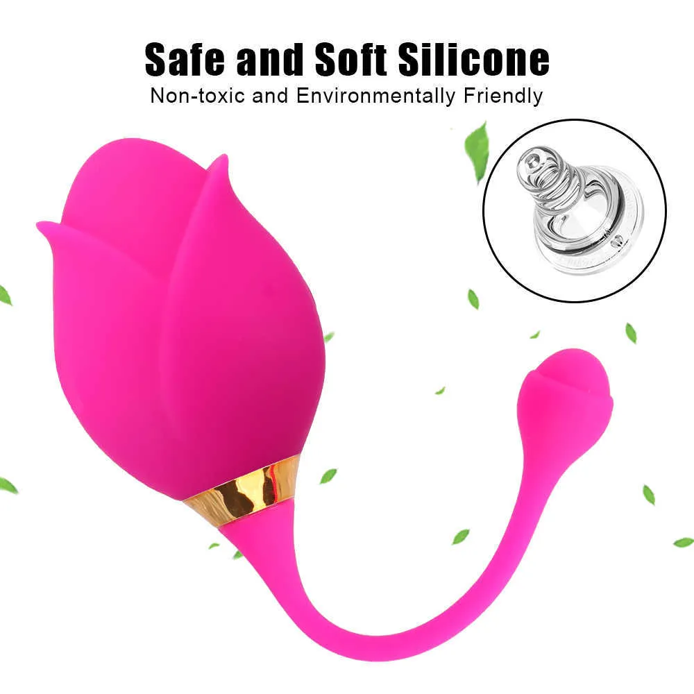 10 SpeedSjump Egg Vibrator för Kvinnor Vibrerande Vagina Ball Silicone G Spot Massager Clitoris Stimulation Sex Toy