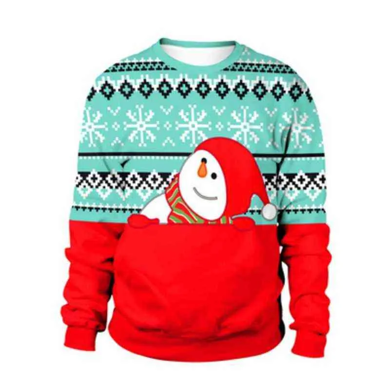 Sondr Ugly Boże Narodzenie Sweter dla Prezent Santa Elf Funny Pullover Kobiet Koszulki męskie i swetry Topy Jesień Zimowa Odzież Y1118