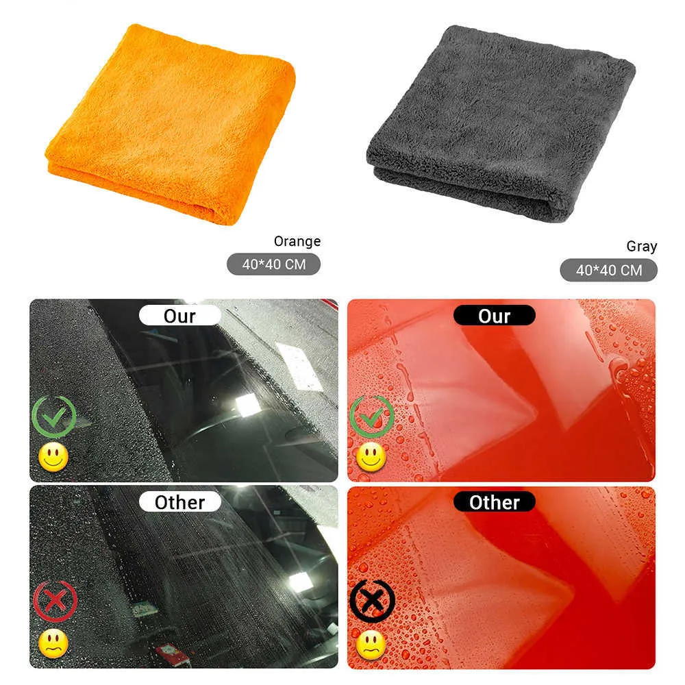 40x40cm Multifunctionele Microfiber Auto Reinigingsdoeken Auto's Drooghanddoek Microfiber Doek voor Auto Home Polijsten Wassen Detaillering