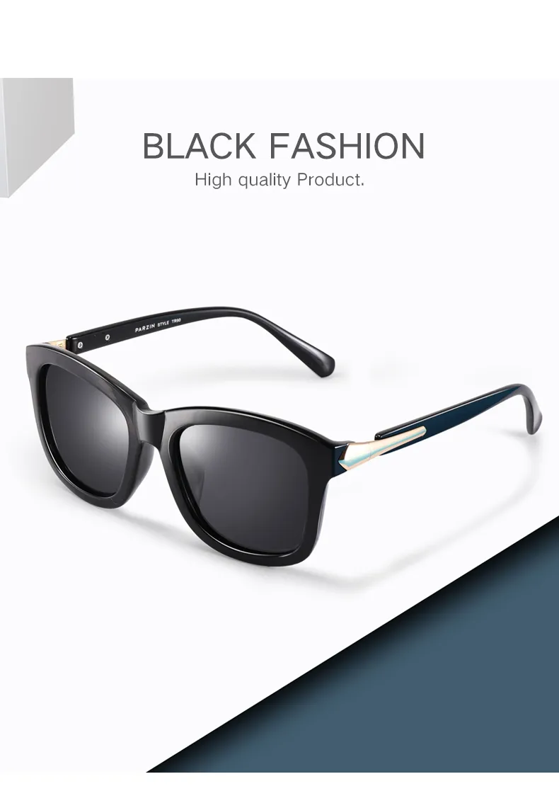 PARZIN Occhiali da sole vintage polarizzati Donna Fashion Luxury Brand Occhiali da sole da guida Uomo Retro Square UV400 Occhiali Gafas De Sol