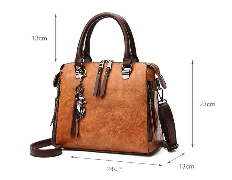 Finger Pu Leder Ladi Handtaschen Frauen Msenger Taschen Tottassel Digner Umhängetaschen Umhängetaschen Boston Handtaschen Hot Koop 1