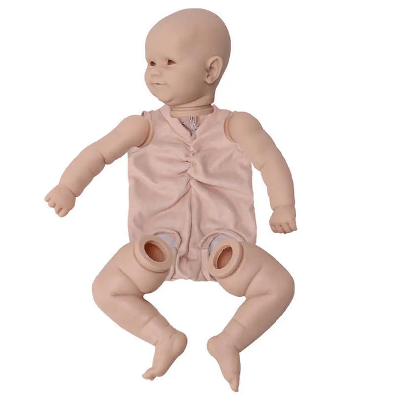 20 pollici Bebe Reborn Doll Realistic Newborn Tessuto Corpo non verniciato Parti di bambole non finite Fai da te Kit bambola vuota Giocattoli bambini Regali Q309y