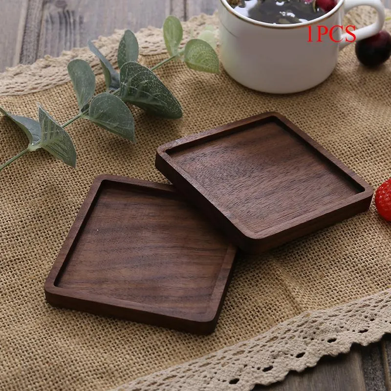 Mats & Pads Durable Wood Coasters Placemats Round Heat Resistant Drink Mat Table Tea Coffee Cup Pad Non-slip Insulation Dropship278H
