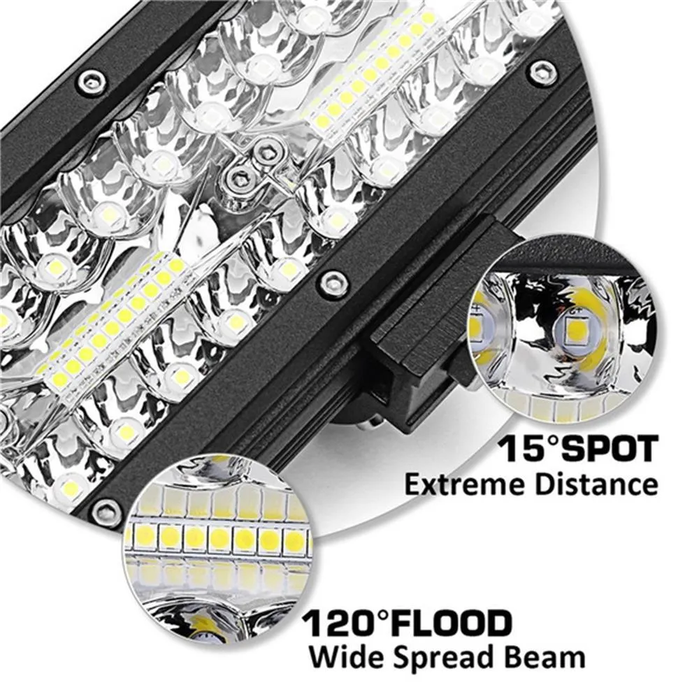 1 шт. / 2 шт. Автомобильные светодиодные фары бар Spot Plass Beam Combo водонепроницаемый внедорожный грузовик Трейлер 9-32V 4 / 7inch LED BAR LIGHT для автомобиля