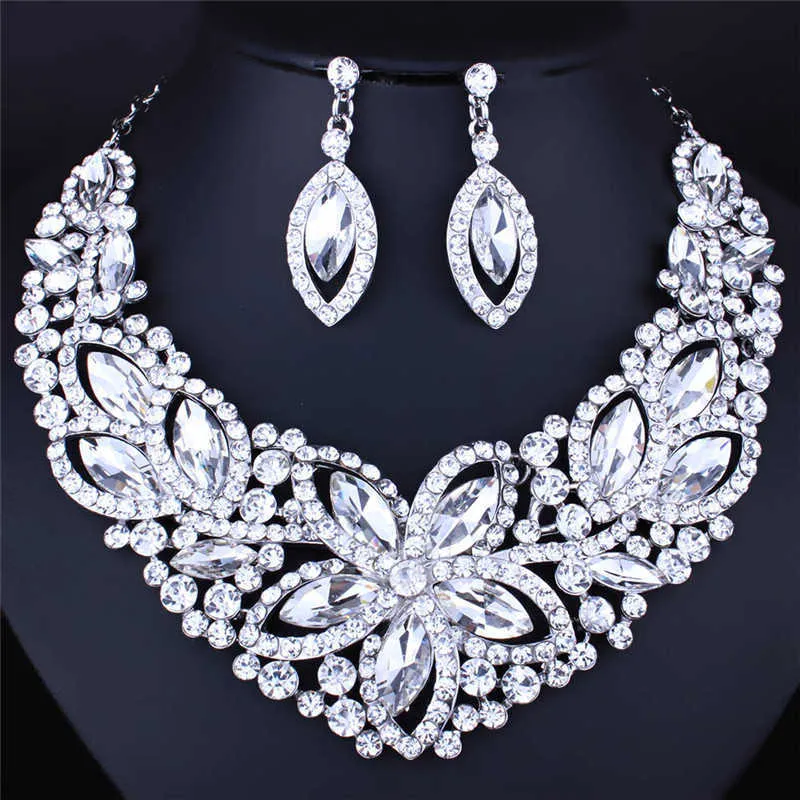 Dubai Luxury Crystal Wedding Jewelry