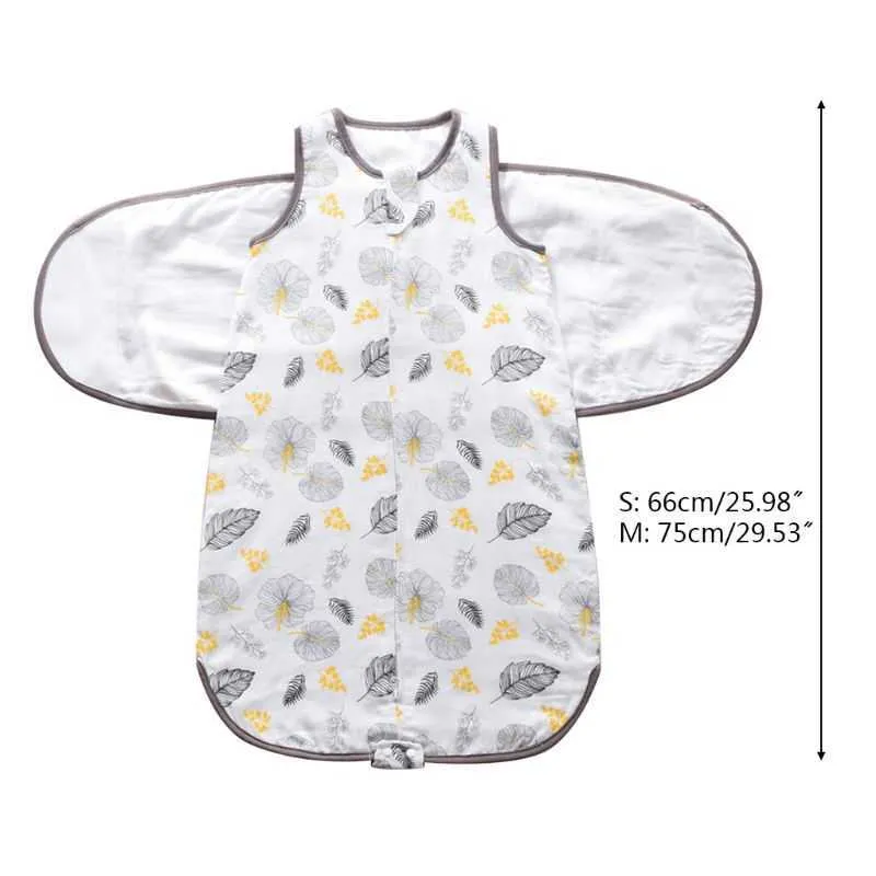 生まれスワードルスリーサックソフト通気性綿乳児寝袋調整可能な幼児ラップクロスブランケット211025