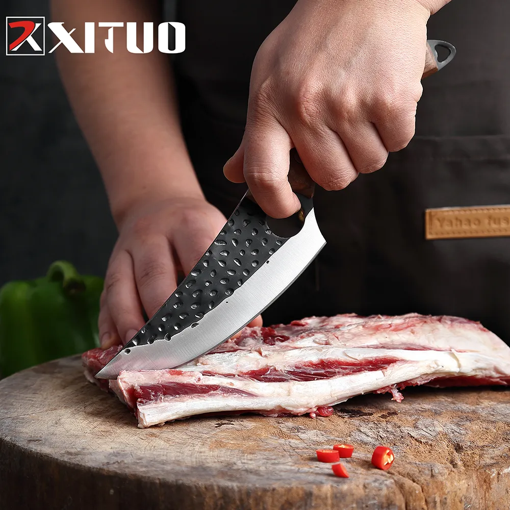 XITUO Keuken Chef LNIFE High Carbon Rvs Handgemaakte Scherpe Uitbenen LNIFE Vissen LNIFE Cutter Butcher Knives303a