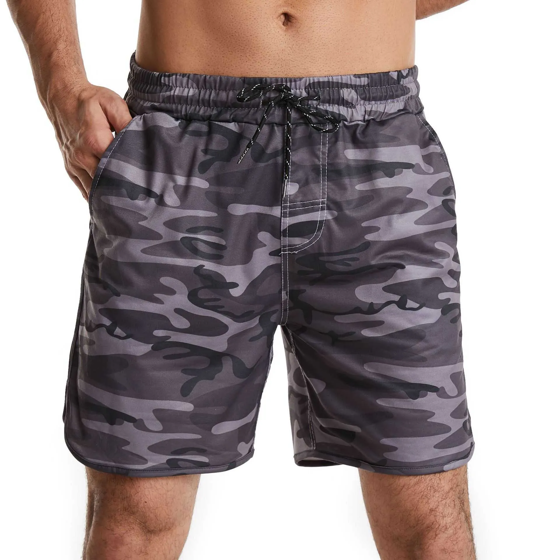 Mäns Europeisk kod Man Casual Kort Byxor Hem Inredning Byxor Mäns Shorts Fashion Camouflage Sport Partihandel X0705