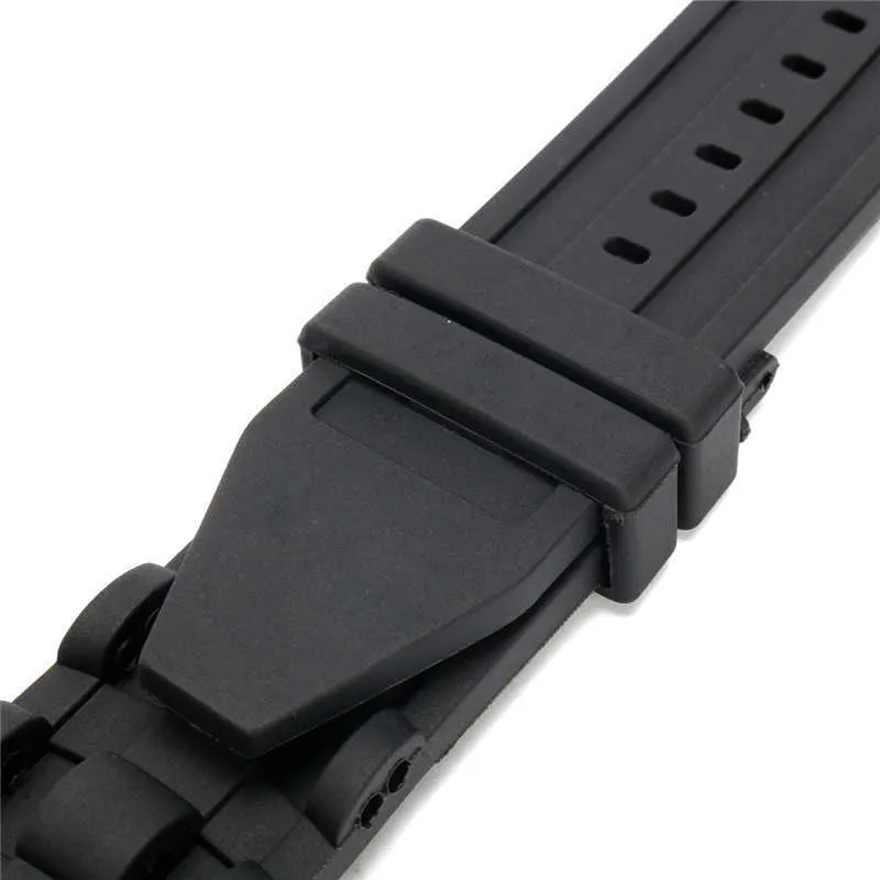 26mm siliconen rubberen horlogeband zwart luxe heren polsbandje horloge armband vervangende riem nee gesp voor / invicta / pro / duiker H0915