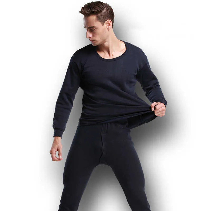 Men's Thermal Underwear Long Johns For Male Winter Thick Thermo Underwear Sets Winter Clothes Men Keep Warm Thick Thermal 4XL 210913