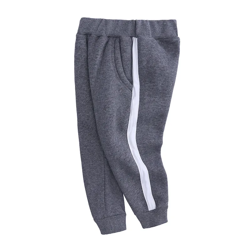 2021 Autunno Inverno Bambini Del Bambino Del Bambino Dei Ragazzi Casual Pantaloni di Sport I Ragazzi Pantaloni In Pile Le Ragazze Pantalone Vestiti Dei Bambini 2 3 4 Anno 210303