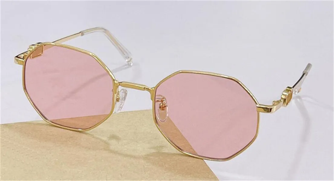 fashion design women sunglasses 2040 polygon metal frame simple and trendy style top quality uv400 protective glasses298B