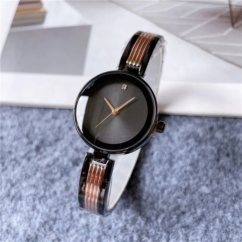 Marke Uhren Frauen Mädchen Schöne Kristall Diamant Stil Metall Stahl Band Quarz Armbanduhr G112286k