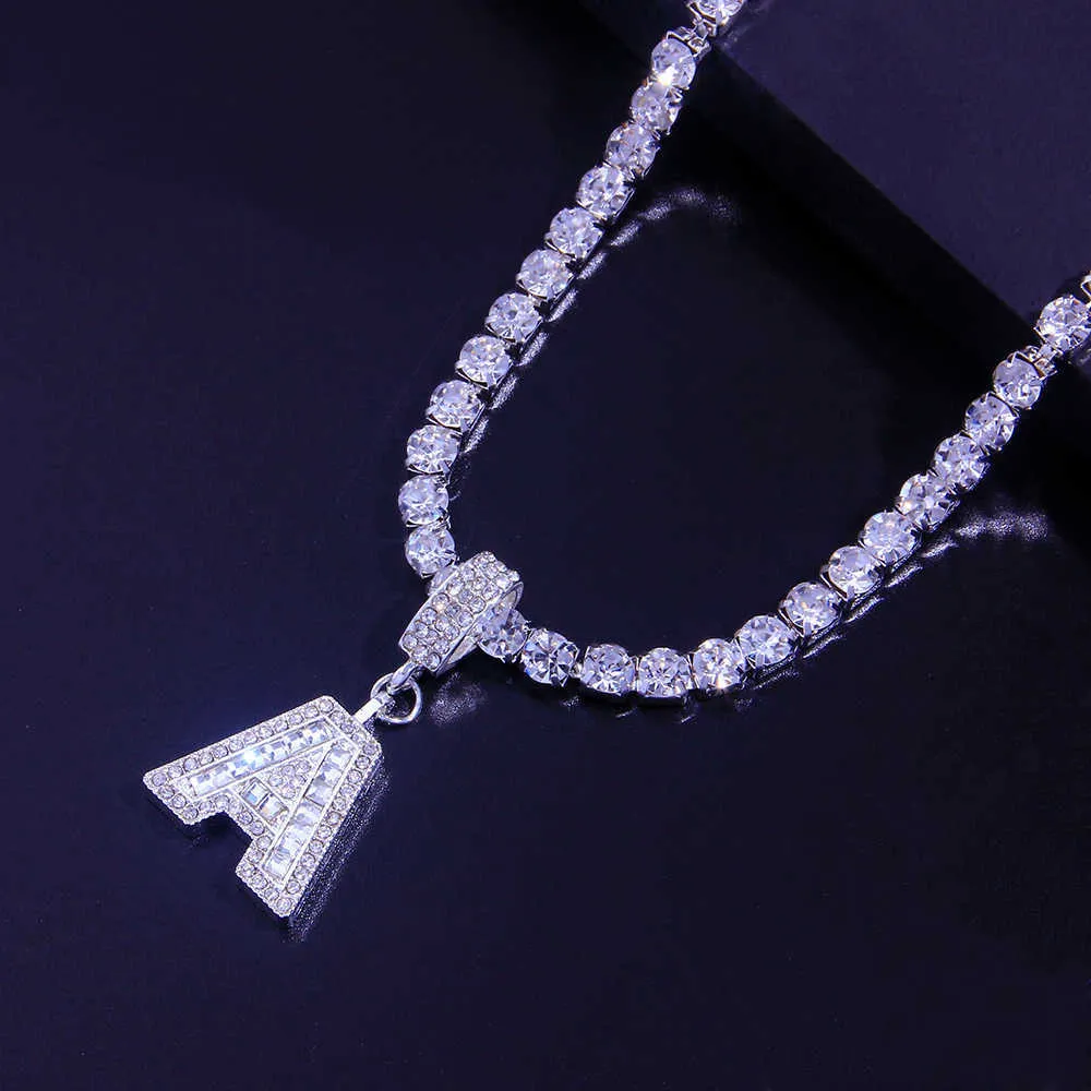 Stonefans 26 lettere Necklace Alfabeto girocollo donna fascino rinestone semplice collana di cristallo pendenti pezzi catena3209951