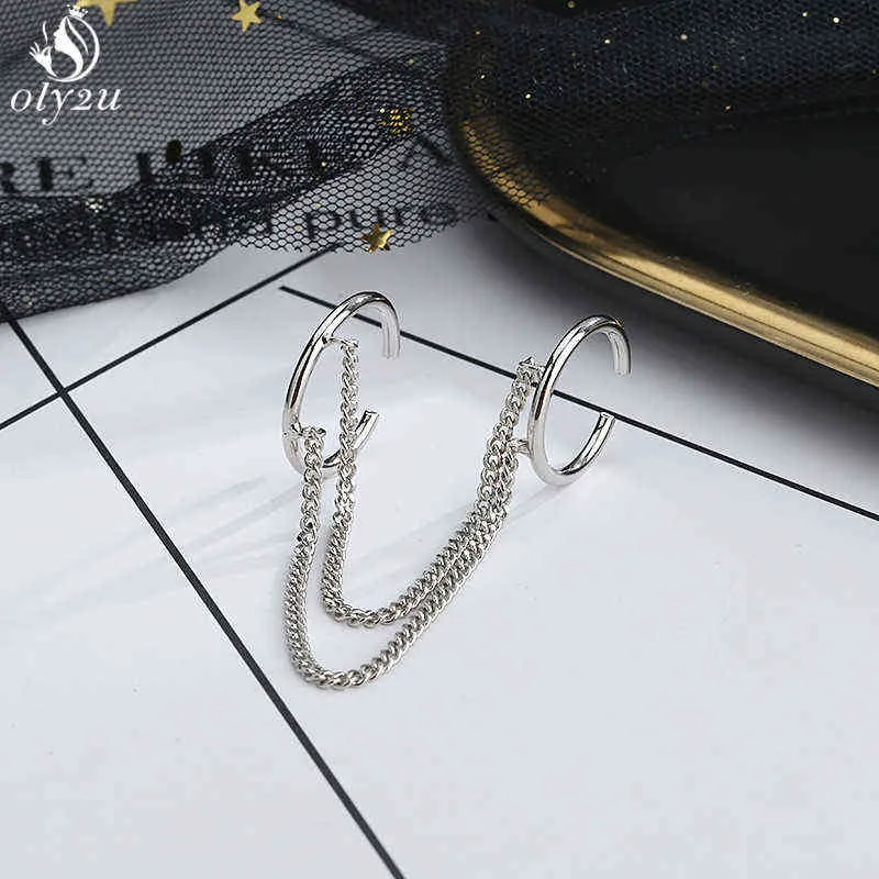Mode Enkel Vintage Silver Färg Dubbelringar Set för Kvinnor Koreansk Style Knuckle Smycken Konstnärlig Design Punk Ring Trend G1125