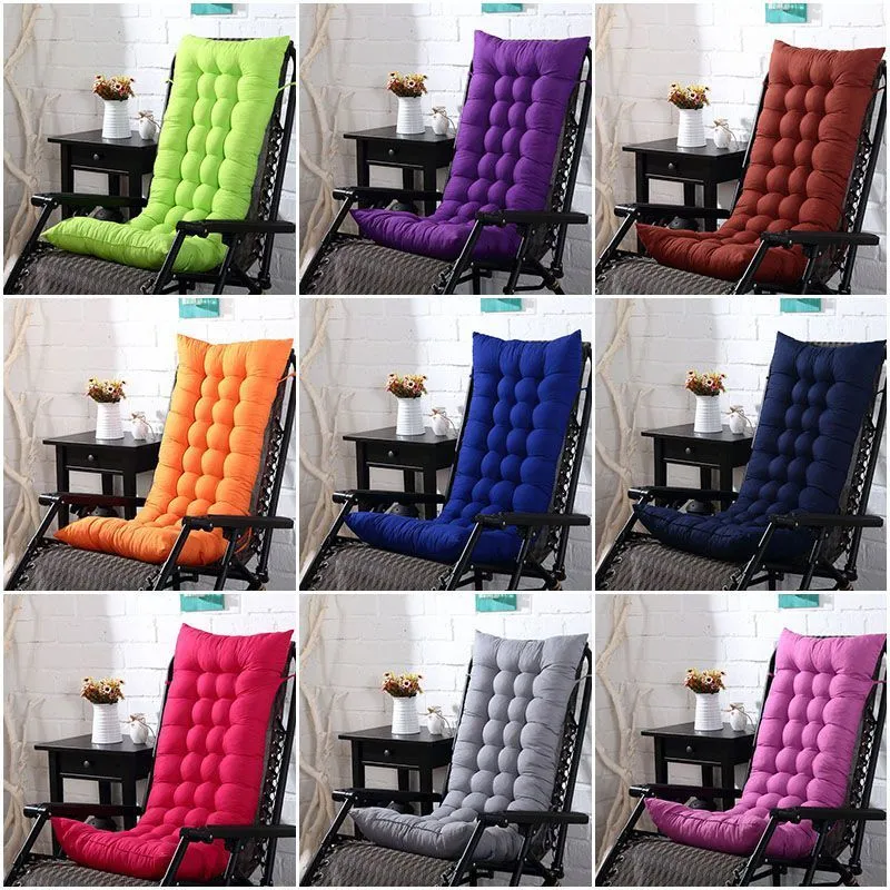 Universal Solid Recliner Chaise Lounger Chair Seat Sofa Cushion Indoor Outdoor Patio Rocking Chair Office Chair Mat Tatami Pad 201009