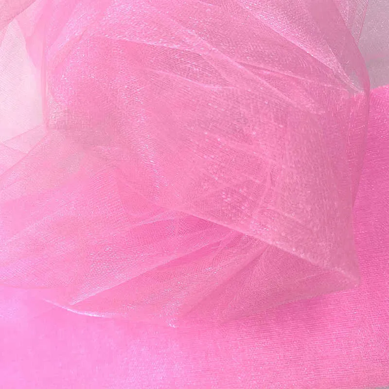 Toile de fond garde-corps décoration organza fil de mariage tulle cristal transparent tissu fête d'anniversaire mariage arc cérémonie 48 cm x 5 m Y0827