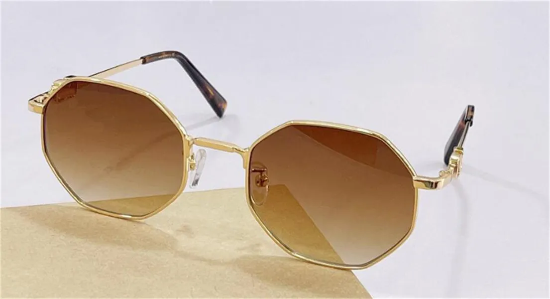 تصميم الأزياء نساء النظارات الشمسية 2040 Polygon Metal Frame Simple and Neveny Top Top Quality UV400 Glasses298b