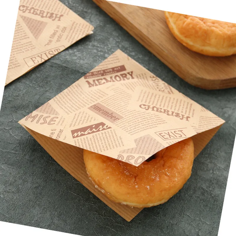 LBSISI Life Donut Food Kraft Paper Bacd Sandes Хлеб -защита от бумажных пакетов выпекать аксессуары свадьба 201015