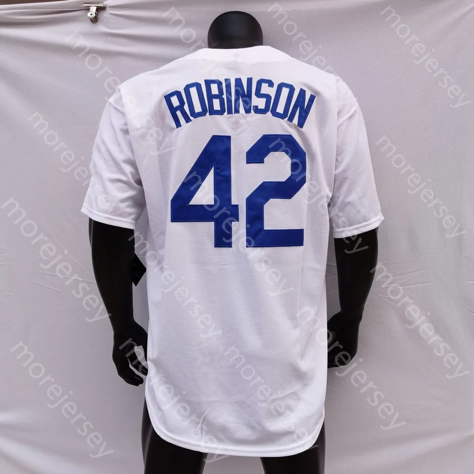 Camisas de beisebol Jackie Robinson Jersey 1955 Creme Cinza Branco Preto Azul Moda Cinza Salute to Service Hall Of Fame Patch