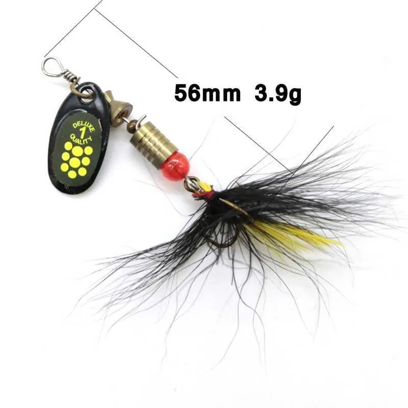 10ST Bas Öring Spinner Metall Lure Havsfiske Salt Vatten 3G-7.4G Wobbler Baits Age 220107