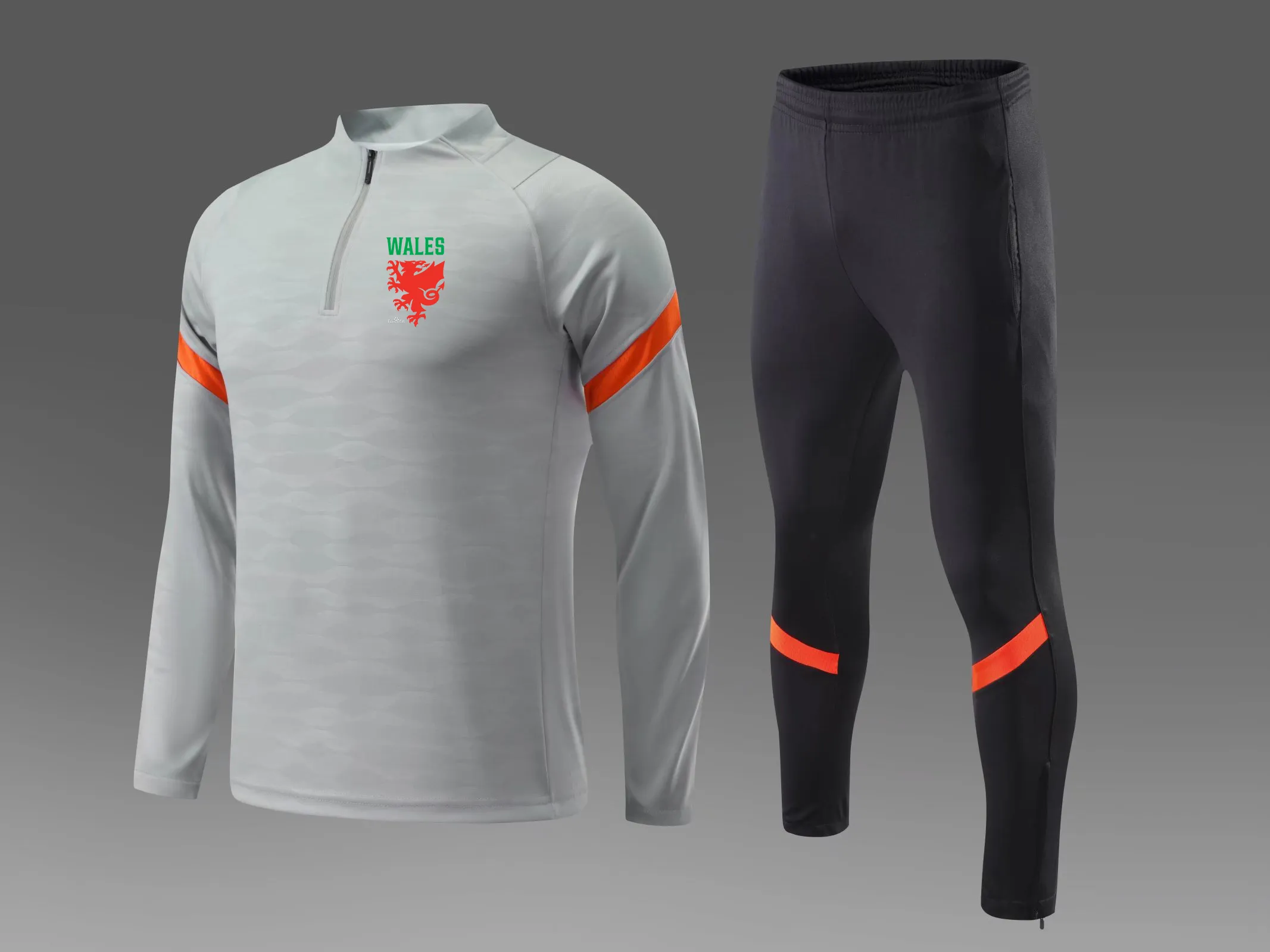 Survêtements de football pour hommes de l'équipe nationale de football du Pays de Galles, combinaison d'entraînement de course en plein air, kits d'automne et d'hiver pour enfants, 243g