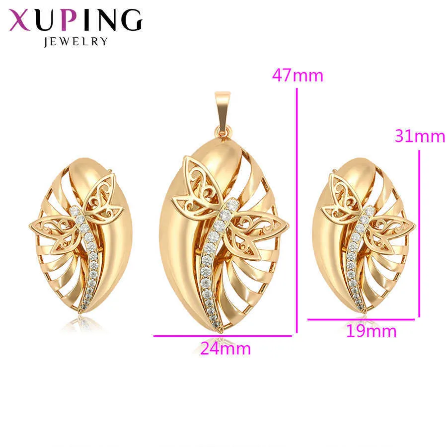 Xuping Gold-Color Geplated Exquisite Animal Shape Series Sieraden Sets voor Dames Geschenken 65355 H1022