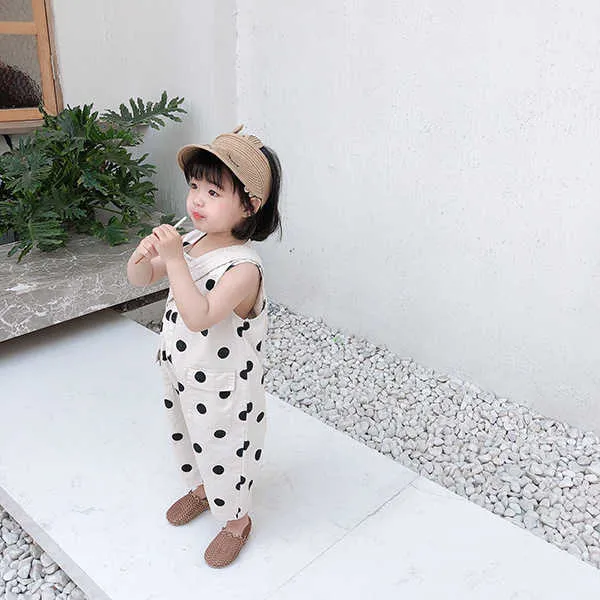 Girls' Jumpsuit Cute Rompers Summer Clothes Fashion Children'S Clothing No Package Baby Kids 210625