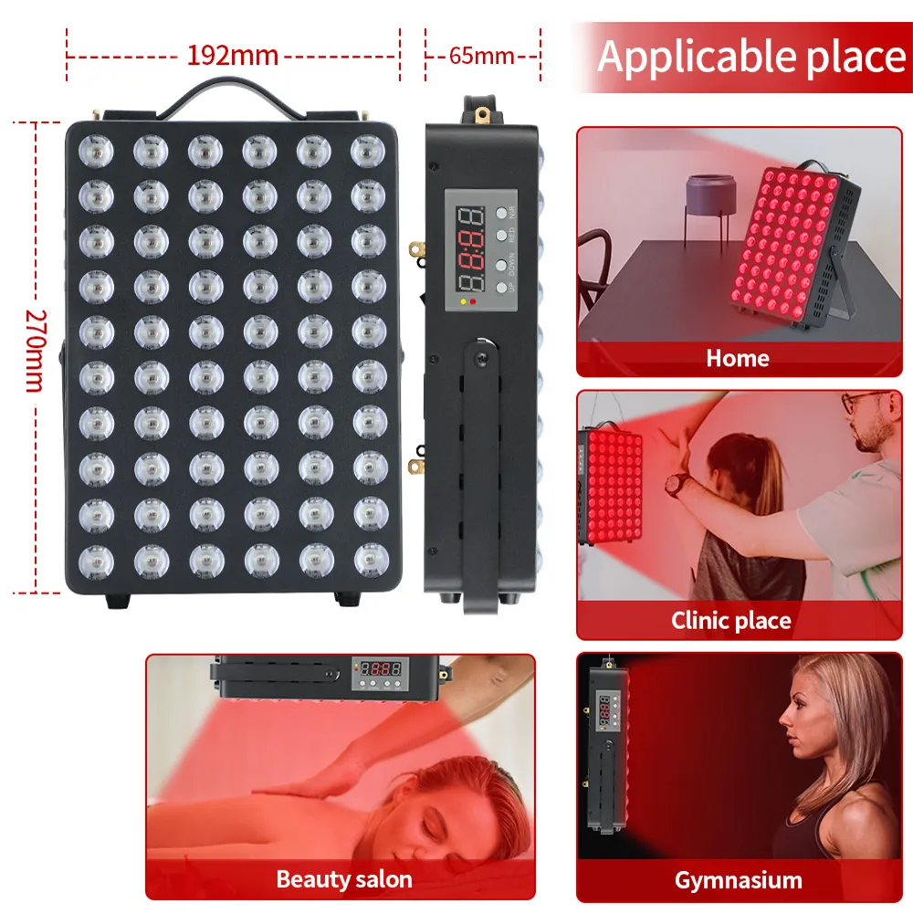 Lámpara de terapia de luz infrarroja Led infrarroja de cuerpo completo de Amazon superior de 2022 660nm 850nm Panel lámpara de dispositivo para cuerpo facial 300w 600w298w