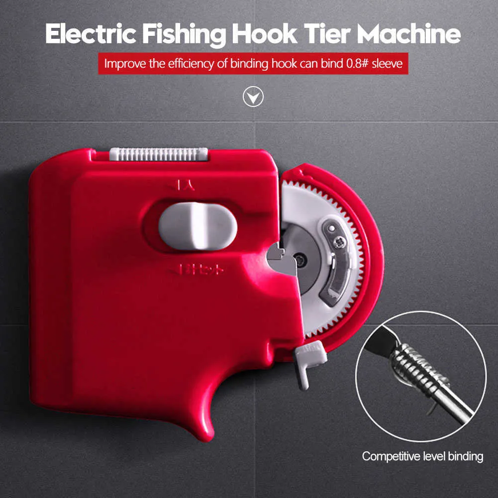 Ny automatisk bärbar elektrisk fiskekrok Tier Machine Fiske Tillbehör Bind Fast Fishing Hooks Line Tying Device Equipment8393819