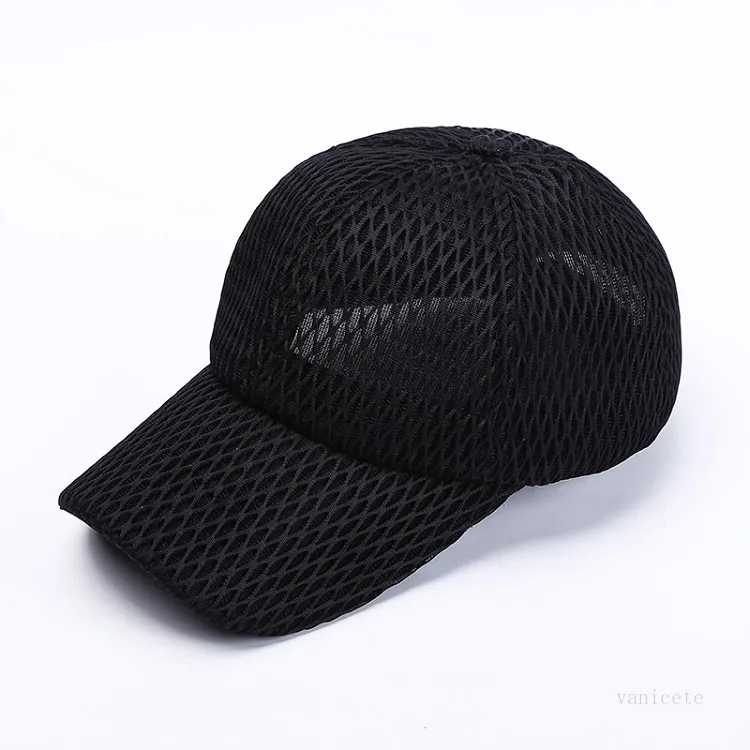 Wydrążona Mesh Cap Favor Women Summer Sun Peaked Outdoor Fashion Ponytail Caps Oddychające Casual Ball Hat T2i52279