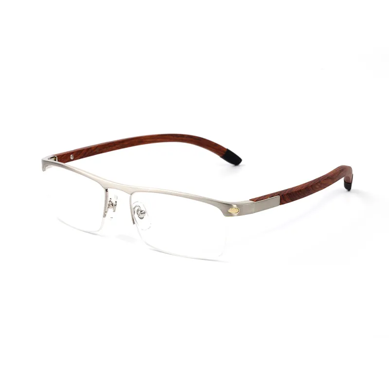 Дизайнерские очки рамы в солнцезащитных очках классические из нержавеющие черные золотисто -коричневые металлические очки