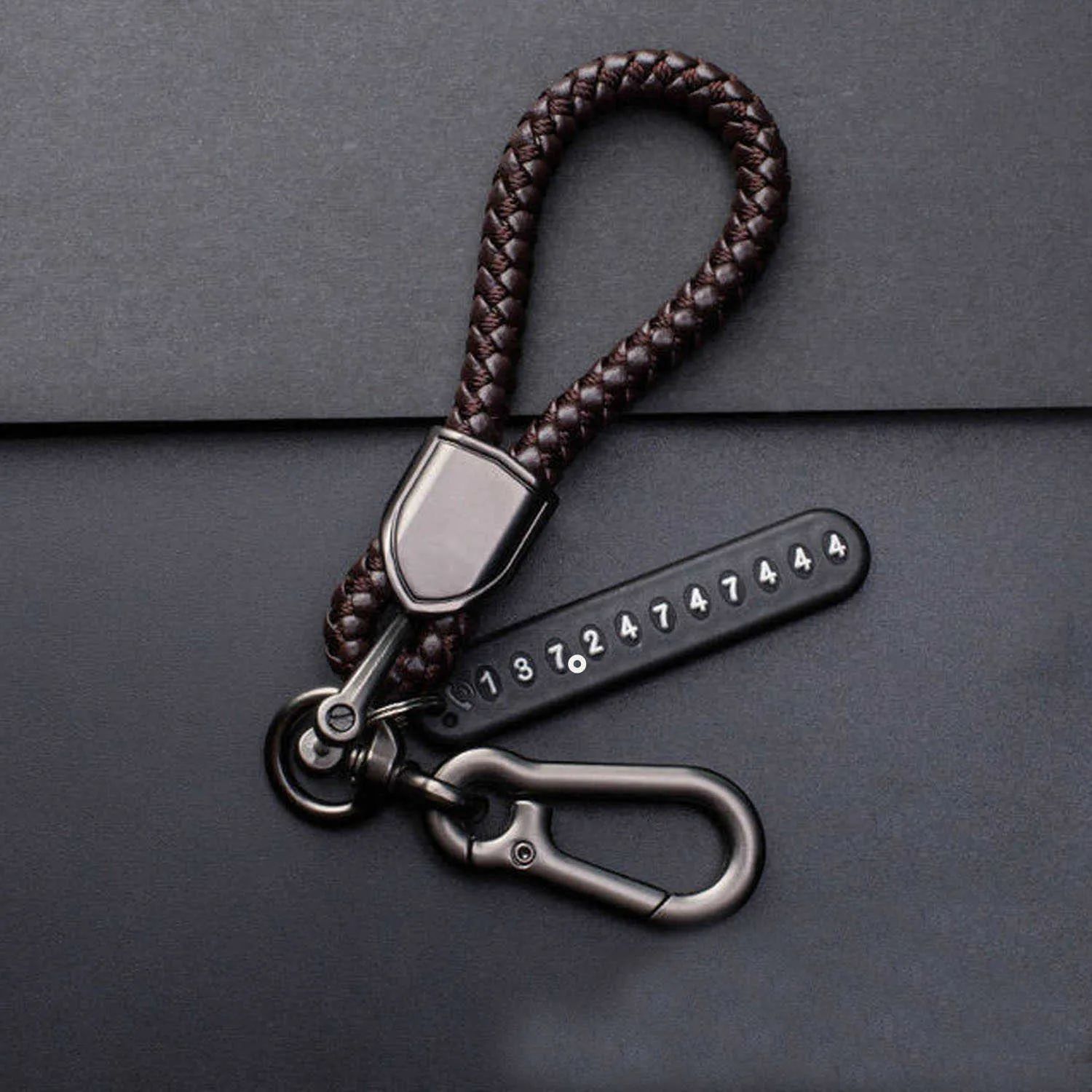 Bijoux pour femmes luxe métal cuir auto-défense clé de voiture porte-clés cadeau pour maman hommes Gadgets voiture porte-clés dames luxe G1019