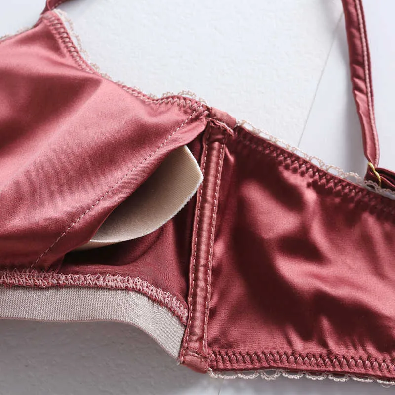 Seksi set Fransız tarzı bralette set geri kapanış iç çamaşırı feminina seksi sütyen ve külot seti kadınlar moda iç çamaşırı paletler l2304