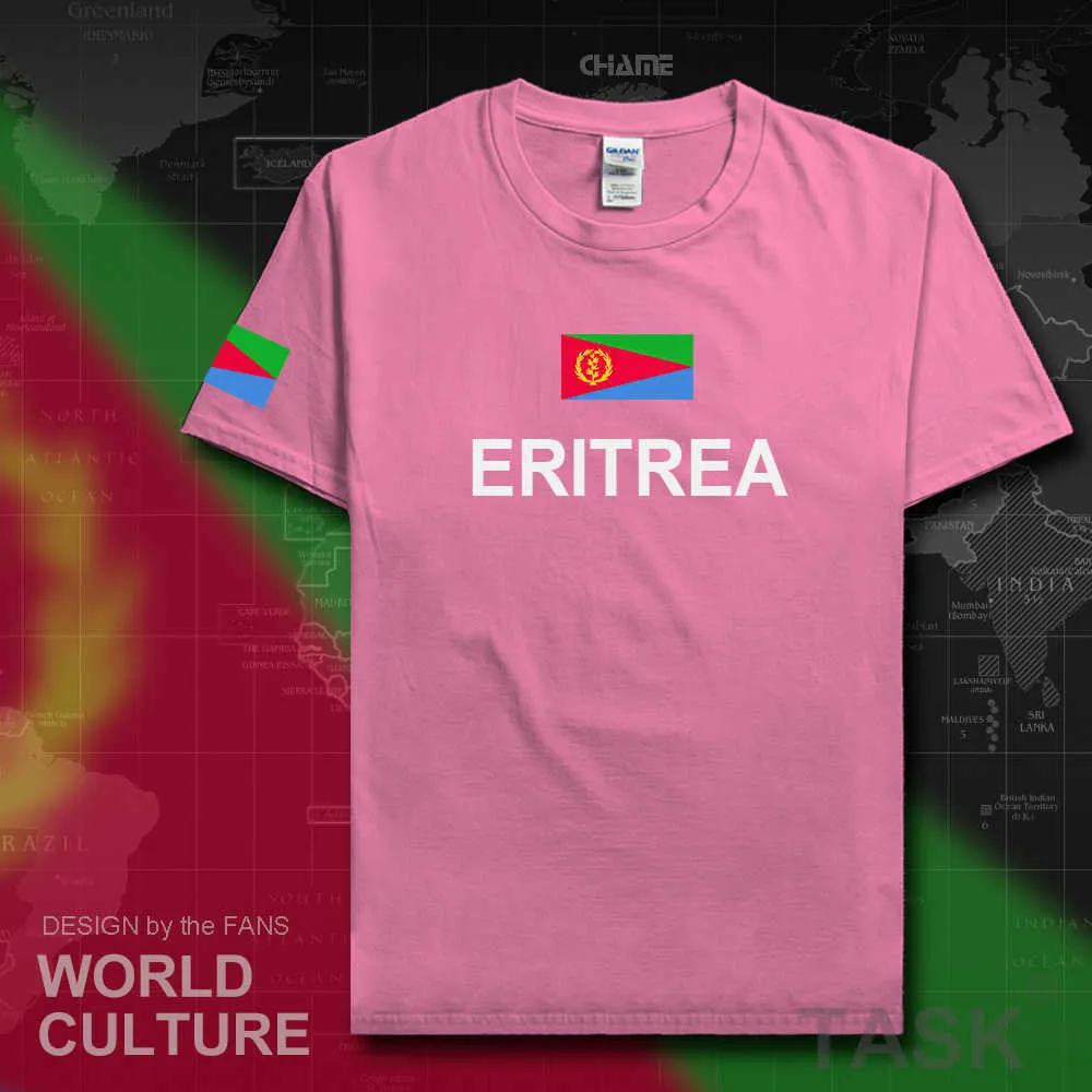 Eritrea Maglietta eritrea maglie moda squadra nazionale 100% cotone palestre t-shirt abbigliamento tees maglietta sportiva country ERI ER X0621