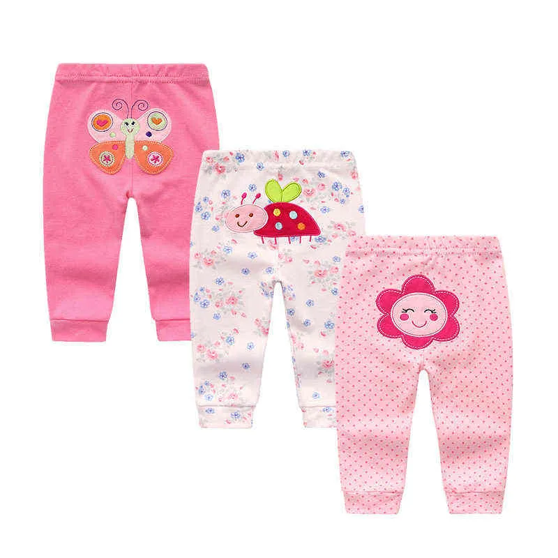 Drucken Baby Jungen Mädchen Lange Hosen Mode Kinder Baby Cartoon Blume Kleidung Böden Leggings Hosen geboren Hosen 211028