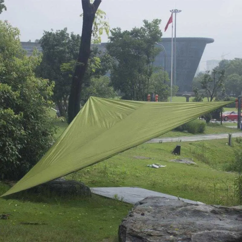 Été Triangle Sky Écran Étanche Auvent Parasol Pare-Soleil Voile Camping Patio Piscine Sun Canopy Tente Abri Soleil Outil Extérieur Y0706