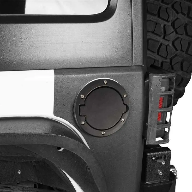 Serrure de porte de remplissage de carburant couvercle de réservoir de carburant avec icône drapeau américain compatible avec Jeep-Wrangler 2007--JK Universal2127