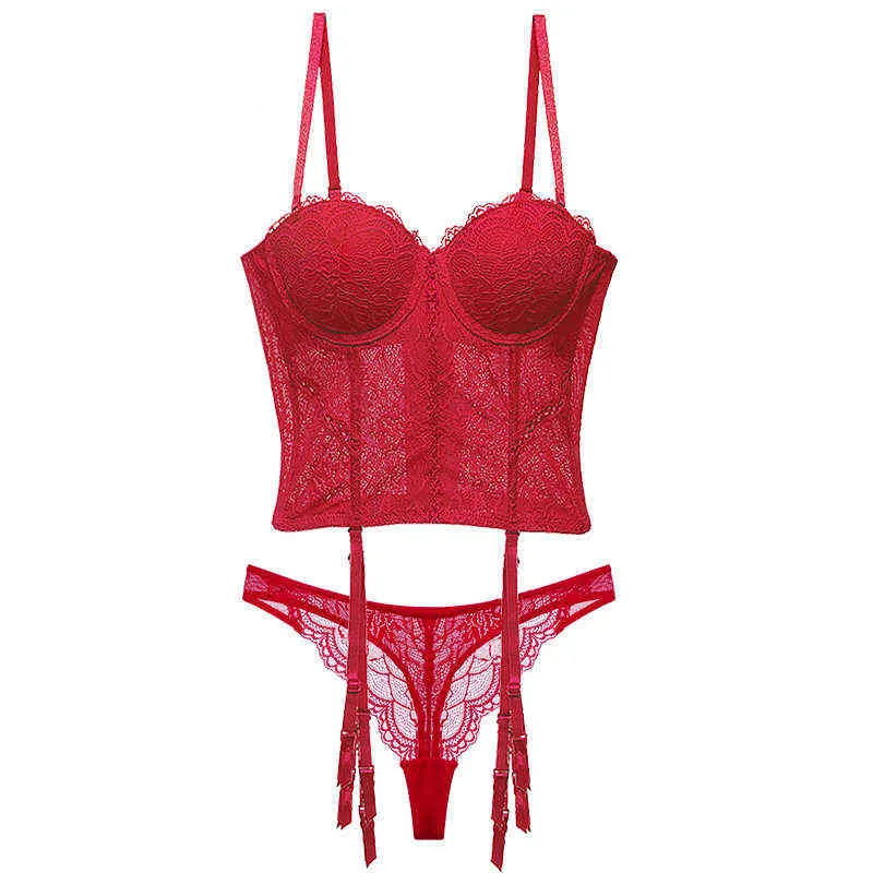 NXY sexy set Sexy Shapewear Set Le Donne Push Up Mezza Coppa Imbottita Con Ferretto Motivo Floreale Lingerie Body 1127