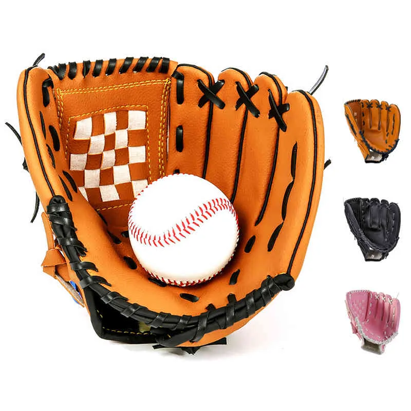 Utomhussport Baseball Glove Softball Practice Equipment Storlek 95105115125 Vänster hand för vuxen man kvinna träning handske1565632