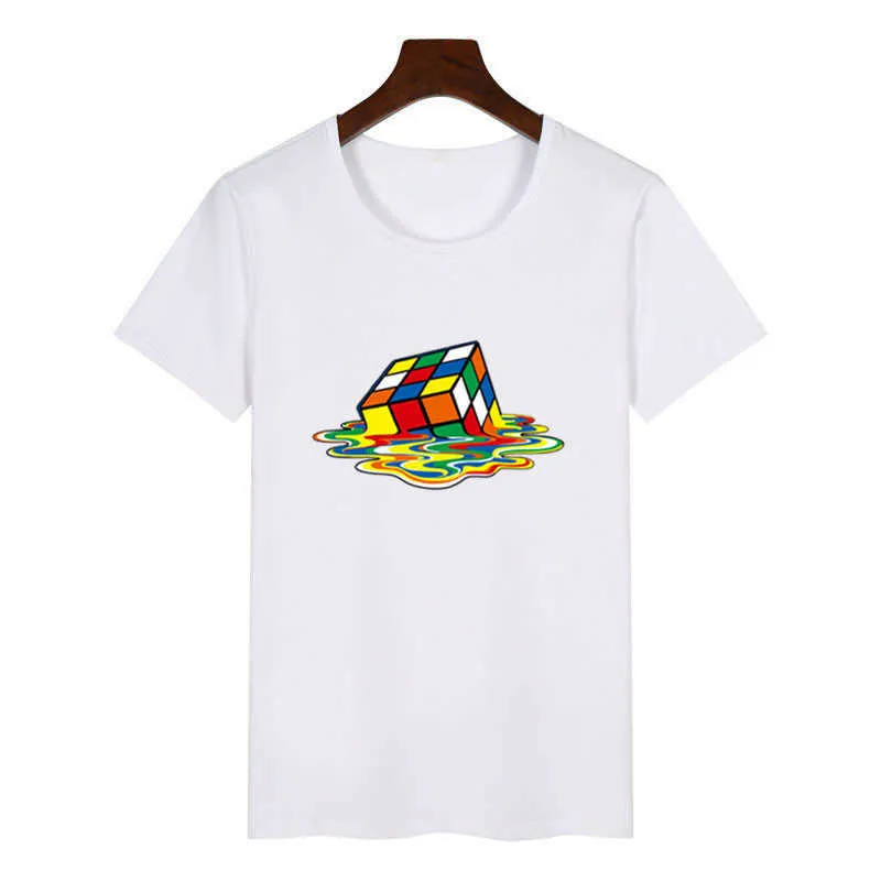 女性用のビッグバン理論キューブグラフィックティーシャツ、ファムファニーハラジュクTシャツ韓国トップカワイイストリートウェアギフトL231225