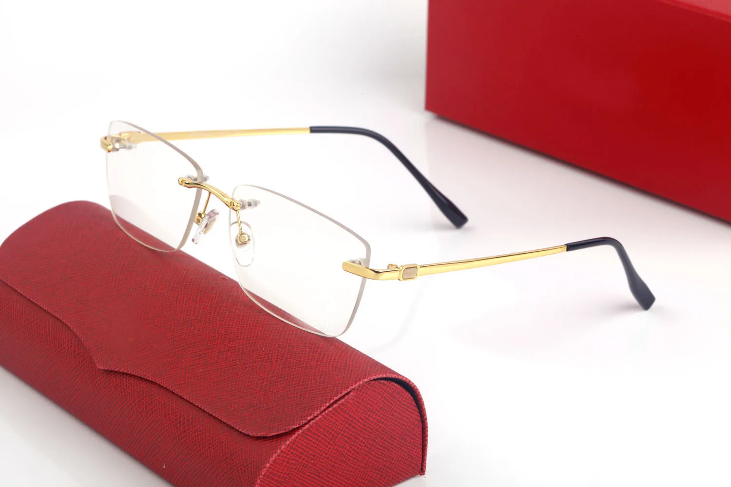 メンズ女性スポーツの態度レトロサングラスコーティング眼鏡眼鏡眼鏡180fのための新しいファッションヴィンテージリムレスサングラス