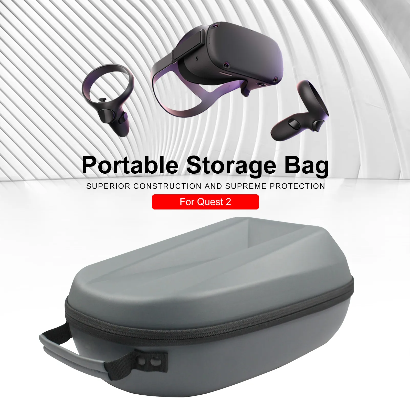 Oculus Quest 2 VR Headset Ravel Case Case Eva Hard Box for Oculasquest 2 Handbag8945992用のプロテッドストレージバッグVRアクセサリ