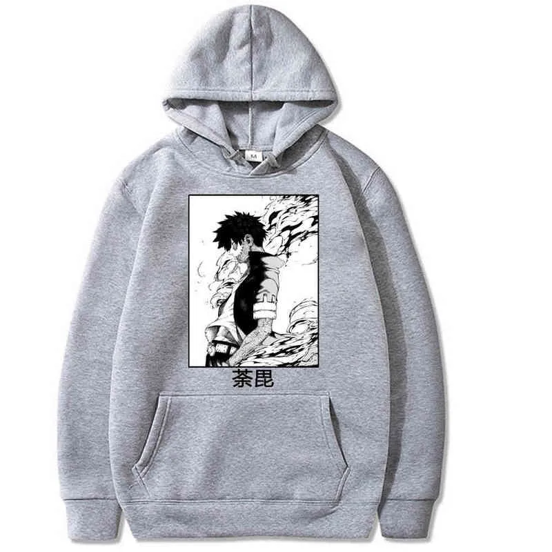 Dabi Boku No My Hero Academia Hoodie Unisexe Été Hommes Coton Sweat Anime Hoodie Harajuku H1227