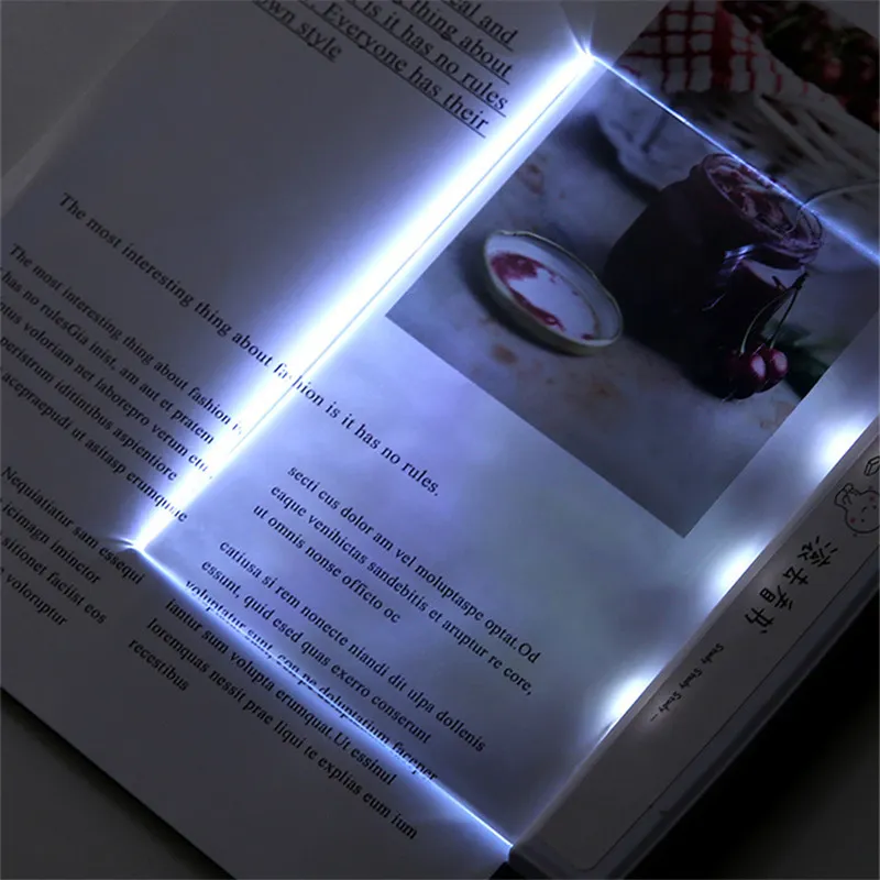 Party Favor LED Flat Plate Reading Light Portable Protect Eye Book Lamp Panel Study Night Light For Car Travel Home Bedroom