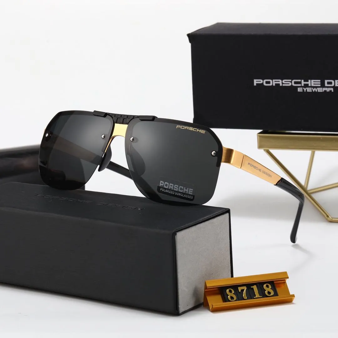 Las gafas de sol polarizadas de metal para hombre son modernas y versátiles, las gafas de sol cuadradas sin marco para conducir son vendidas al por mayor por los fabricantes.