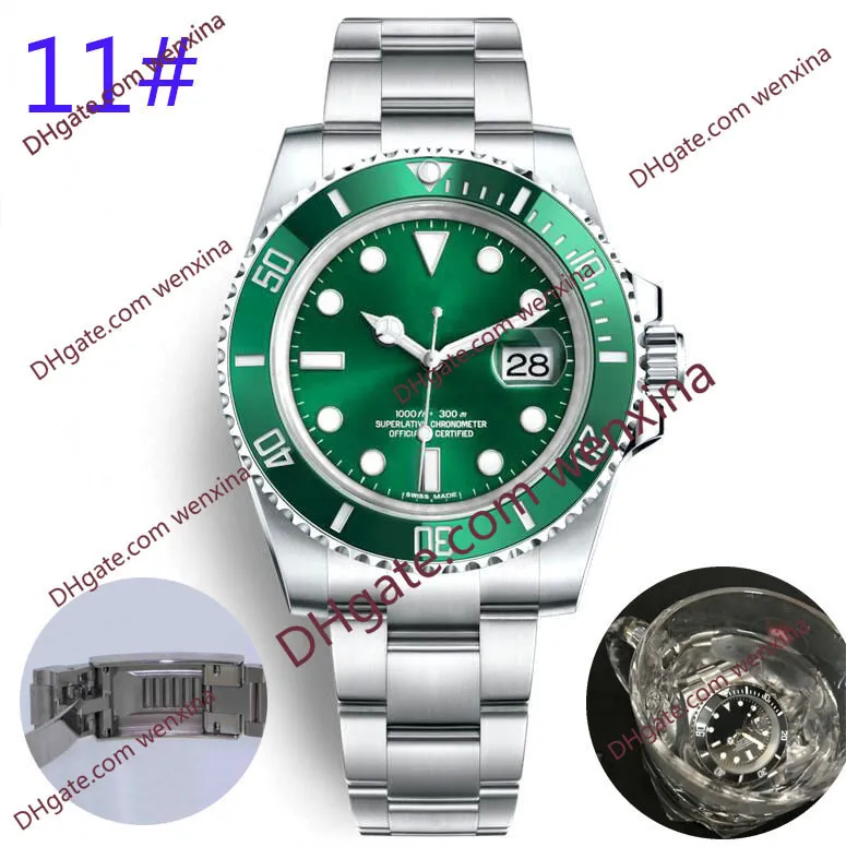20 цветов, новые лучшие часы, мужские 41 мм, автоматические часы высокого качества, синее керамическое кольцо, водонепроницаемые мужские механические часы Orologio di Lusso Wrist225u
